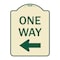 Signmission One Way Left Arrow Heavy-Gauge Aluminum Architectural Sign, 24" x 18", TG-1824-23522 A-DES-TG-1824-23522 - alternate 1